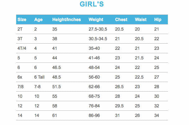 Sizing Charts - SOLTRINO