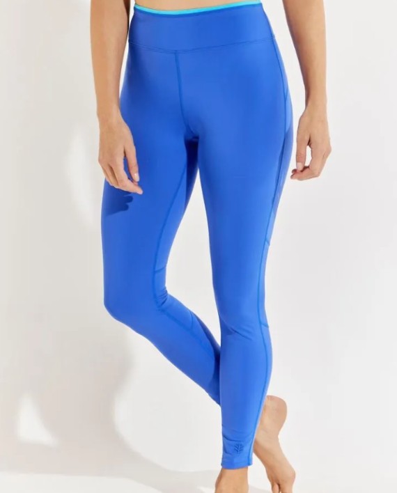 Santa Cruz Swim Leggings in Baja Blue - SOLTRINO