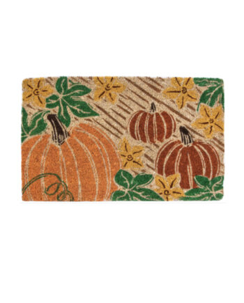 Pumpkin Patch Handwoven Coconut Fiber Doormat