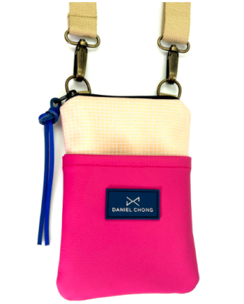 Daniel Chong Phone Sling Impermeable - butter yellow & Pink